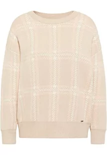 usha BLUE LABEL sweter damski z okrągłym dekoltem 15420241, Beżowy, wielokolorowy, M-L - Swetry damskie - miniaturka - grafika 1