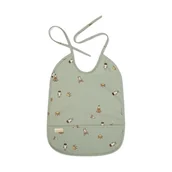 Śliniaki i fartuszki - Nuuroo - Śliniaczek Wodoodporny Z Kieszonką Ida Light Green Space - miniaturka - grafika 1