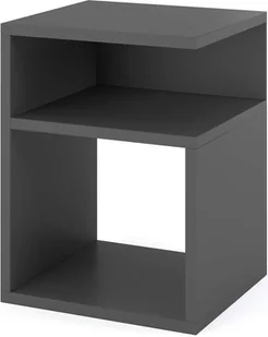 STIV Möbel Nowoczesna szafka nocna 30 CM Szara - Szafki nocne - miniaturka - grafika 1