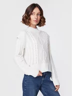 Swetry damskie - Brave Soul Sweter LK-248MAGGIE Beżowy Regular Fit - miniaturka - grafika 1