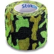 Apteczki i materiały opatrunkowe - StokMed Stokban bandaż elastyczny samoprzylepny moro zielony 2,5cm x 4,5m 1 sztuka 9091769 - miniaturka - grafika 1