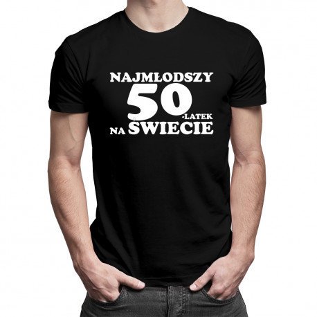 Koszulkowy, Koszulka męska, Najmłodszy 50-latek na świecie, rozmiar XXXL