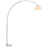 Lampy stojące - vidaXL vidaXL Lampa łukowa, 60 W, srebrna, E27, 200 cm - miniaturka - grafika 1