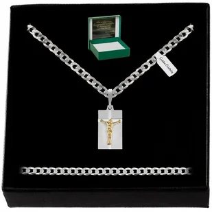 Srebrny Męski Naszyjnik Z Zawieszką Pr. 925 Grawer - Naszyjniki męskie Srebrny Męski Naszyjnik Z Zawieszką Pr. 925 Grawer - Naszyjniki męskie - miniaturka - grafika 1