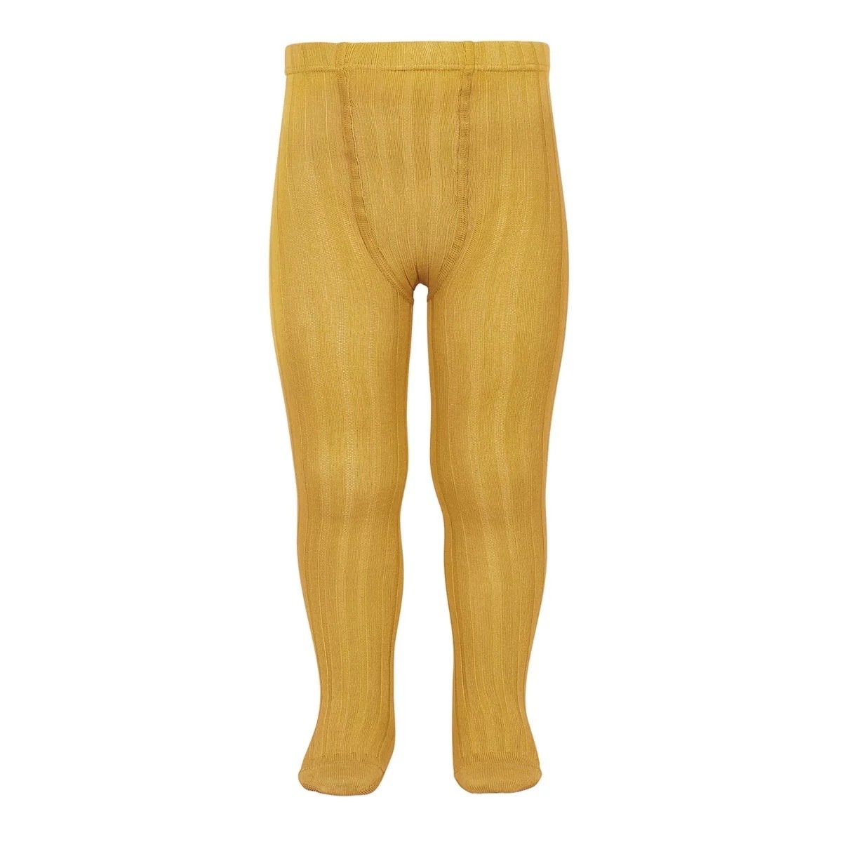 Rajstopy Wide Ribbed mustard Musztardowy 32/35 Condor