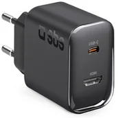Ładowarki do telefonów - Ładowarka sieciowa SBS TETR1CHDMIPD65 65W Czarny - miniaturka - grafika 1