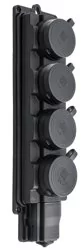 Pawbol Listwa gumowa 4x2P+Z Schuko 230V D.3159/4-S - Gniazdka elektryczne - miniaturka - grafika 1