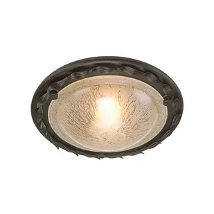 Elstead Lighting Olivia Flush Black/Gold OV/F BLK/GOLD Elstead Plafon stylowa OV/F BLK/GOLD ) - Lampy sufitowe - miniaturka - grafika 1