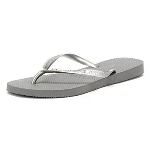 Havaianas Damskie japonki Slim Crystal Glamour SW, Grey Steel Grey, 35/36 EU - Klapki i japonki damskie - miniaturka - grafika 1