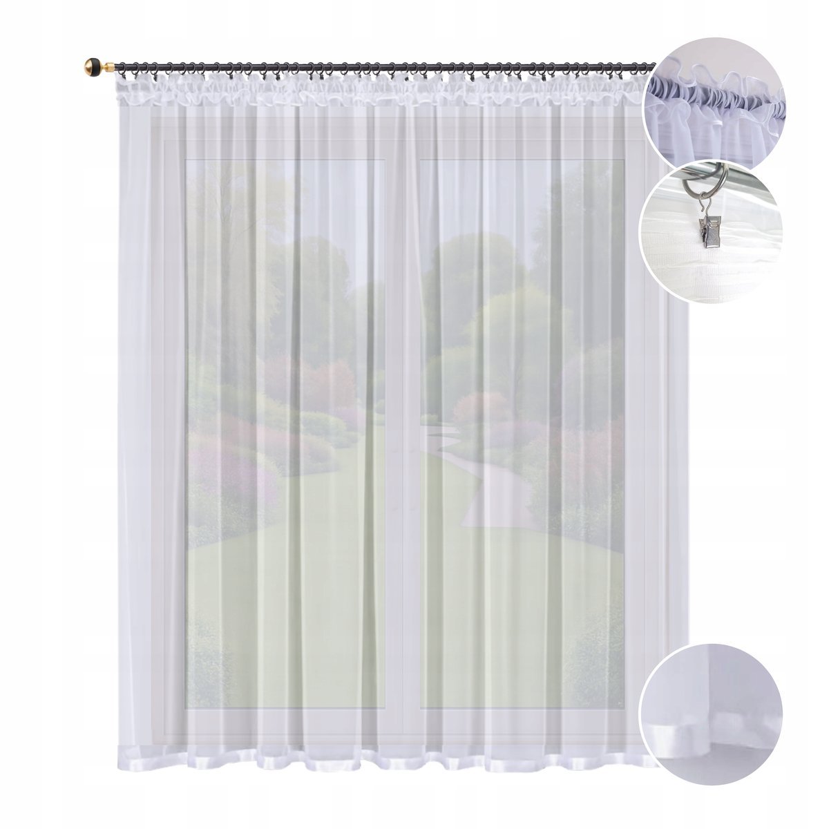 FIRANA GOTOWA WOAL 400x250 FIRANKA BALKONOWA BIAŁA