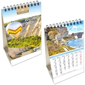 Kalendarze - Kalendarz 2026 biurkowy pion Krajobrazy Świata - kalendarz - miniaturka - grafika 1