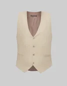 Kamizelki męskie - kamizelka pantane slim fit beżowy - miniaturka - grafika 1