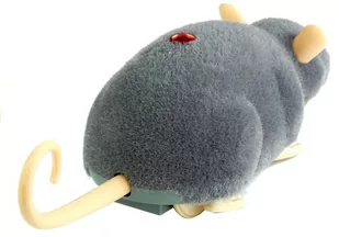 Mysz Sterowana Pilotem R/C Na Kółkach Duża Szara - Zabawki zdalnie sterowane - miniaturka - grafika 1