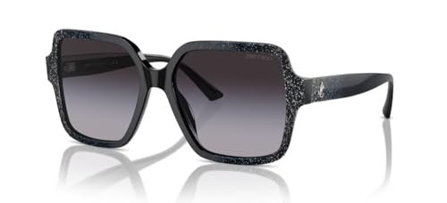 Jimmy Choo JC 5005 Okulary Przeciwsłoneczne Black With Glitter/Violet Grey Shaded 55/16/140 donna
