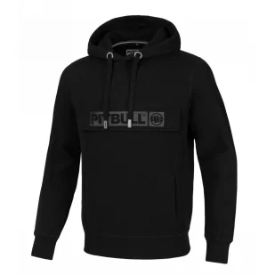 Bluza z kapturem Pit Bull New Brushed Fleece Group Hilltop '24 - Czarna L - Odzież taktyczna i umundurowanie - miniaturka - grafika 1