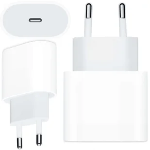 Ładowarka sieciowa oryginalna Apple USB-C typ C 20W szybka MHJE3ZM/A do iPhone adapter kostka Biała - Ładowarki do telefonów - miniaturka - grafika 5
