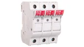 Bezpieczniki elektryczne - Eaton Podstawa bezpiecznikowa cylindryczna 10x38mm 3P 32A CHM3DIU - miniaturka - grafika 1