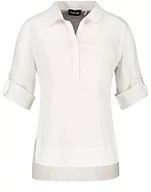 Bluzki damskie - Taifun Damska bluzka z kokardkami, podkreślająca figurę, bluzka, białawy, 40 - miniaturka - grafika 1