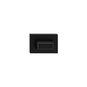 Klamki - Metal-Bud Rozeta prostokąt WC czarna - miniaturka - grafika 1