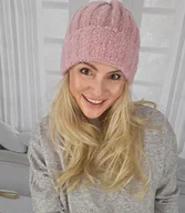 Czapki i chusty sportowe męskie - Stylowa damska czapka zimowa beanie - miniaturka - grafika 1