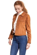 Kurtki damskie - Lee, Kurtka damska, Suede Jacket Autumn Glaze L58Xylte, rozmiar S - miniaturka - grafika 1