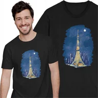 Koszulki męskie - Koszulka Tokyo Tower Wieża w Tokio Japonia Wieży Eiffla - miniaturka - grafika 1