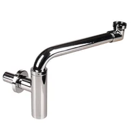 Syfony - JANO Syfon butelkowy dekoracyjny oszczędzający miejsce chrom - miniaturka - grafika 1