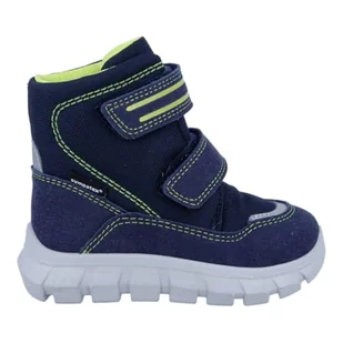 Richter Buty dziecięce dla chłopców Snow Mini kozaki, atlantic/neon lime, 24 EU - Buty dla chłopców - miniaturka - grafika 1