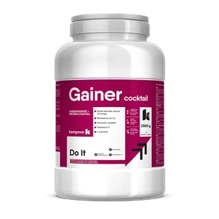 Gainer Cocktail 2500 g/63 porcji, banan - Odżywki białkowe - miniaturka - grafika 1