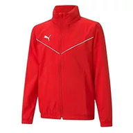 Bluzy dla chłopców - Puma Bluza chłopięca Teamrise All Weather Jkt Jr czerwony Red White 164 657402 - miniaturka - grafika 1