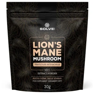 Lion’s Mane (Soplówka jeżowata) 10:1 Mushroom Solve Labs - 30g - Suplementy naturalne - miniaturka - grafika 1