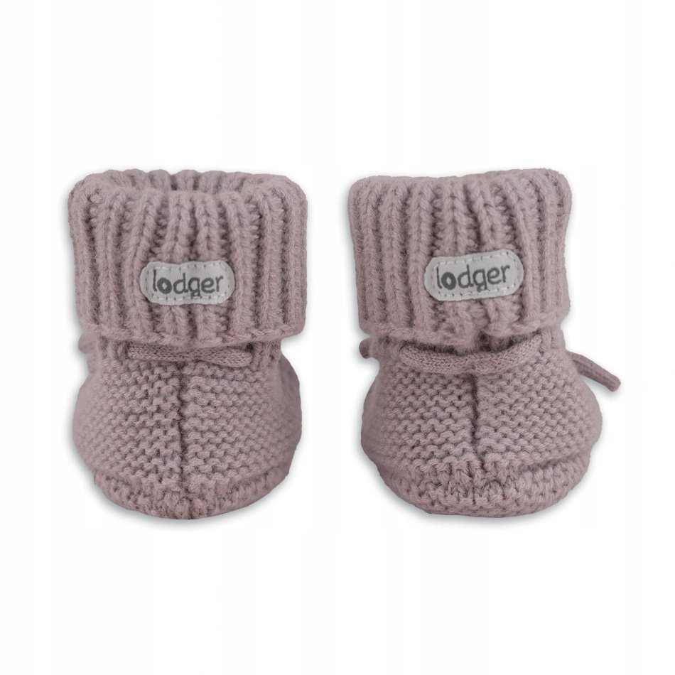 LODGER Slipper Merino wełniane kapcie Rose 6-12m SLM 107_6-12