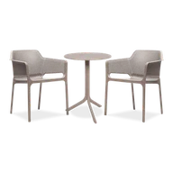 Meble ogrodowe - Zestaw Nardi NET/STEP 2+1 Tortora - miniaturka - grafika 1