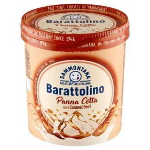 Sammontana Barattolino Lody o smaku Panna Cotta z nadzieniem karmelowym 800 ml - Lody i desery lodowe - miniaturka - grafika 1
