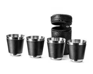 Gift World Gift World, Kieliszki w etui, zestaw, 4 szt. - Kieliszki - miniaturka - grafika 1