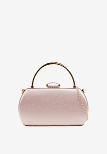 Szampańska Metaliczna Torebka Kopertówka z Rączką i Łańcuszkiem Pastalia - Torebki damskie - miniaturka - grafika 1