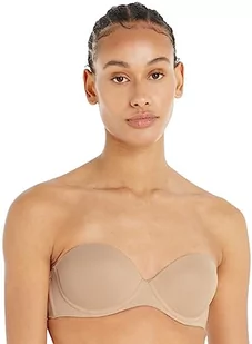 Calvin Klein Damski biustonosz bez ramiączek push-up z fiszbinami, Piaskowa wydma, 80B - Biustonosze - miniaturka - grafika 1