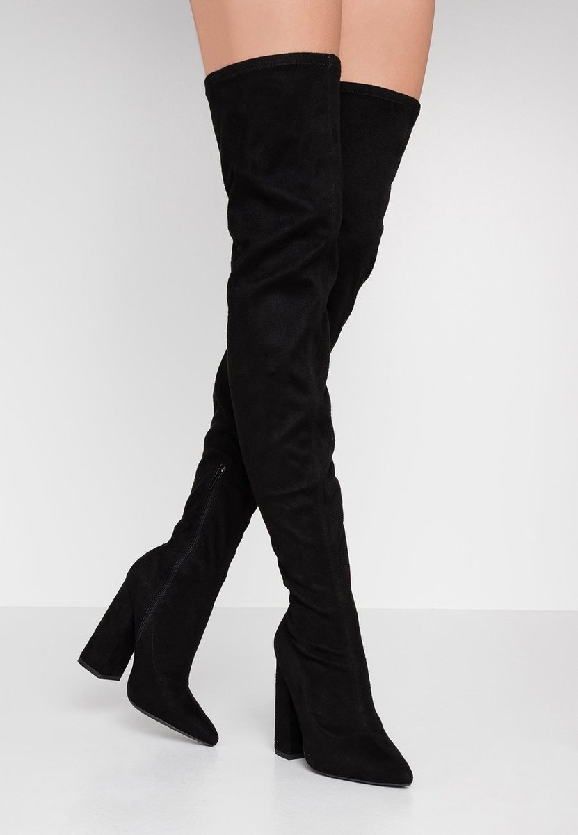 Missguided BLOCK BOOT Kozaki na obcasie 32 14CA