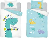 Pościel dla dzieci - Detexpol Pościel 100x135 do łóżeczka Dinozaur Dino - miniaturka - grafika 1