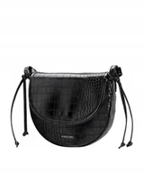 Torebki damskie - Mała Torebka Damska Listonoszka Crossbody PUCCINI Czarna BK2231183M-1 - miniaturka - grafika 1