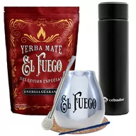 Yerba Mate - Zestaw Yerba Mate El Fuego Energia 500g Termos - miniaturka - grafika 1