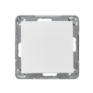 Wyłączniki światła i elektryczne - IMPRESJA łącznik jednobiegunowy BIAŁY - miniaturka - grafika 1