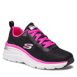 Sneakersy damskie - SKECHERS Sneakersy Make Moves 149277/BKHP Black/Hot Pink - grafika 1
