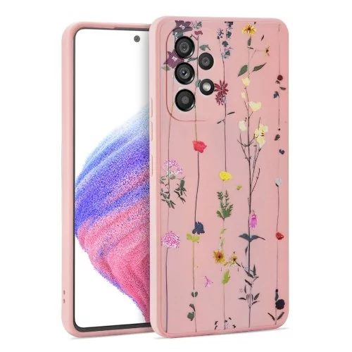 Tech-Protect Etui Mood do Samsung Galaxy A53 5G Różowe Kwiatuszki