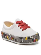 Buty dla dziewczynek - Melissa Półbuty Mini Melissa Street + Mickey A 33460 Biały - miniaturka - grafika 1