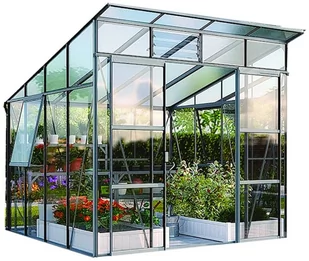 VITAVIA szklarnia bezprogowa Freya 7600, srebrna - (7,6 m2; 2,58 x 2,92 m) szkło hartowane + baza - Szklarnie ogrodowe VITAVIA szklarnia bezprogowa Freya 7600, srebrna - (7,6 m2; 2,58 x 2,92 m) szkło hartowane + baza - Szklarnie ogrodowe - miniaturka - grafika 4