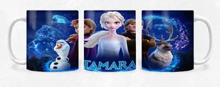 KUBEK CERAMICZNY Z NADRUKIEM FROZEN RÓŻNE WZORY BAJKI ELZA - IMIĘ - Kubki - miniaturka - grafika 1