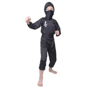 Strój dziecięcy - Czarny ninja - rozmiar L - Stroje karnawałowe - miniaturka - grafika 1