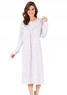 Bielizna nocna - Koszula Nocna Aydogan Bawełniana Ocieplana 3Xl 52 54 - miniaturka - grafika 1