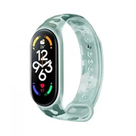 Akcesoria do smartwatchy - Xiaomi Opaska / pasek Xiaomi Strap do Mi Smart Band 7, zielone moro - miniaturka - grafika 1